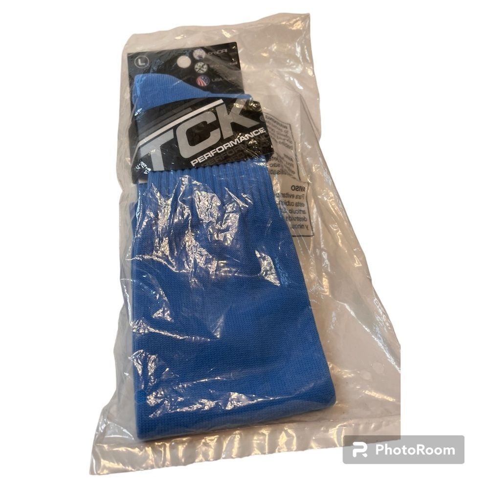 TCK - Blue Performance Socks, Size Large, NWT